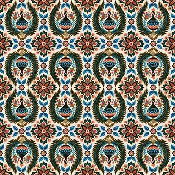 Seamless vector pattern. background texture in geometric ornamental style. Stock Illustration