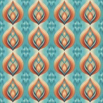 Seamless vector pattern. background texture in geometric ornamental style. Stock Illustration