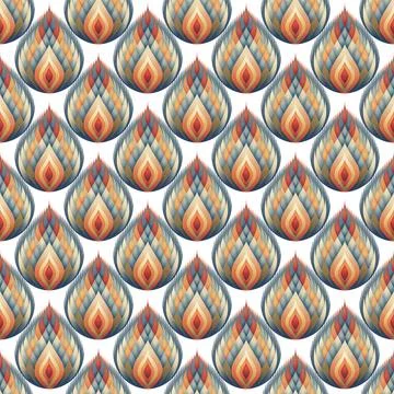 Seamless vector pattern. background texture in geometric ornamental style. Illustrazione stock