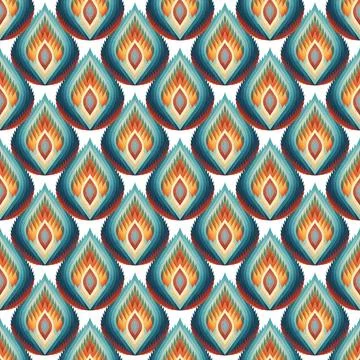 Seamless vector pattern. background texture in geometric ornamental style. Stock Illustration