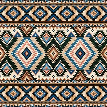 Seamless vector pattern. background texture in geometric ornamental style. Stock Illustration