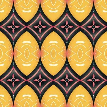 Seamless vector pattern. background texture in geometric ornamental style. Stock Illustration