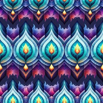 Seamless vector pattern. background texture in geometric ornamental style. Stock Illustration