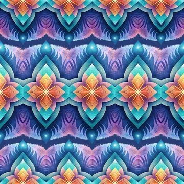 Seamless vector pattern. background texture in geometric ornamental style. Stock Illustration