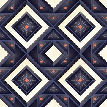 Seamless vector pattern. background texture in geometric ornamental style. Stock Illustration