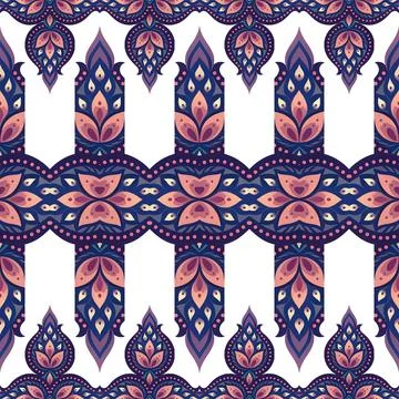 Seamless vector pattern. background texture in geometric ornamental style. Stock Illustration