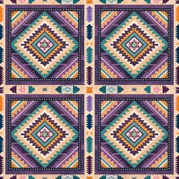 Seamless vector pattern. background texture in geometric ornamental style. Stock Illustration