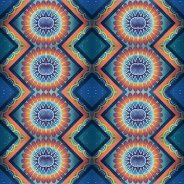 Seamless vector pattern. background texture in geometric ornamental style. Stock Illustration