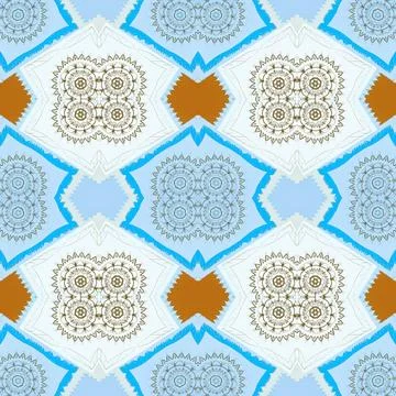 Seamless vector pattern. background texture in geometric ornamental style. Illustrazione stock