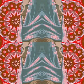 Seamless vector pattern. background texture in geometric ornamental style. Stock Illustration