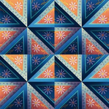 Seamless vector pattern. background texture in geometric ornamental style. Stock Illustration