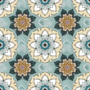Seamless vector pattern. background texture in geometric ornamental style. Stock Illustration