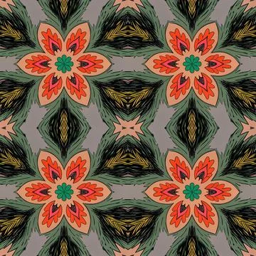 Seamless vector pattern. background texture in geometric ornamental style. Stock Illustration