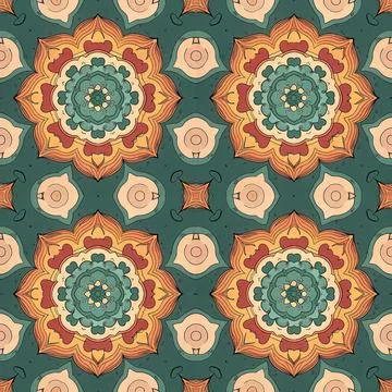 Seamless vector pattern. background texture in geometric ornamental style. Stock Illustration