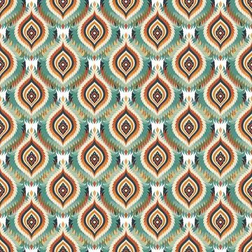 Seamless vector pattern. background texture in geometric ornamental style. Stock Illustration