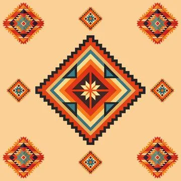 Seamless vector pattern. background texture in geometric ornamental style. Stock Illustration