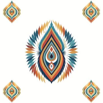 Seamless vector pattern. background texture in geometric ornamental style. Illustrazione stock