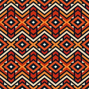 Seamless vector pattern. background texture in geometric ornamental style. Stock Illustration