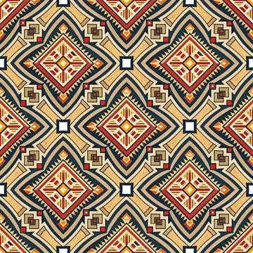 Seamless vector pattern. background texture in geometric ornamental style. Stock Illustration