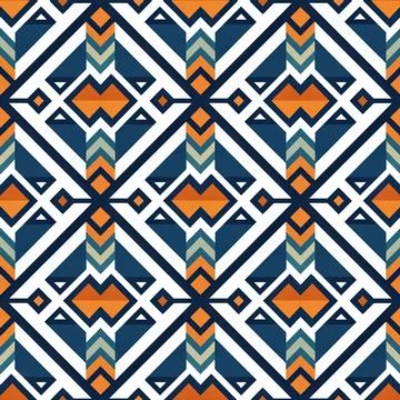 Seamless vector pattern. background texture in geometric ornamental style. Illustrazione stock