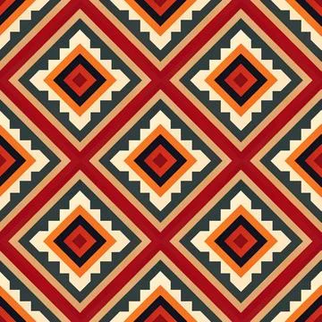 Seamless vector pattern. background texture in geometric ornamental style. Stock Illustration