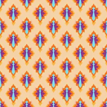 Seamless vector pattern. background texture in geometric ornamental style. Stock Illustration