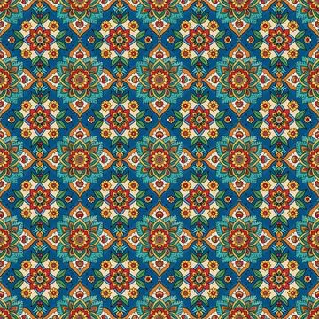 Seamless vector pattern. background texture in geometric ornamental style. Stock Photos