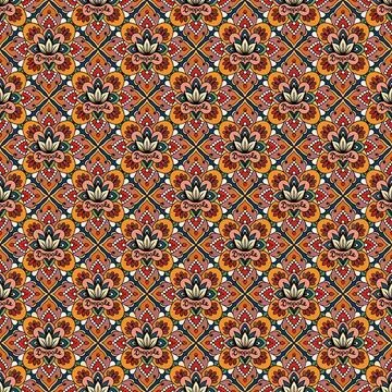 Seamless vector pattern. background texture in geometric ornamental style. Foto stock