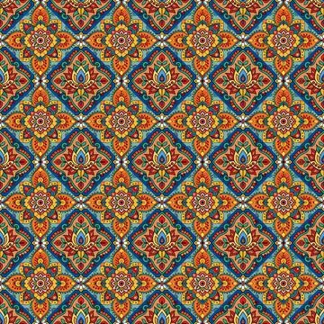 Seamless vector pattern. background texture in geometric ornamental style. Stock Photos
