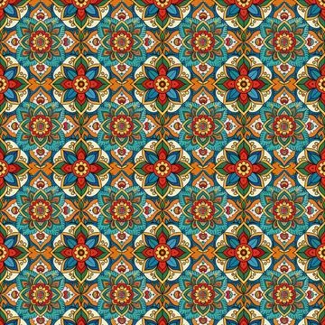 Seamless vector pattern. background texture in geometric ornamental style. Foto stock