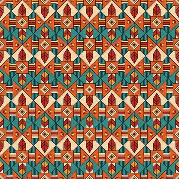 Seamless vector pattern. background texture in geometric ornamental style. Foto stock
