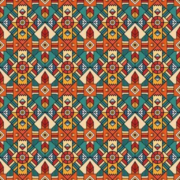 Seamless vector pattern. background texture in geometric ornamental style. Stock Photos