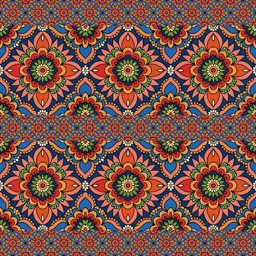 Seamless vector pattern. background texture in geometric ornamental style. Stock Photos