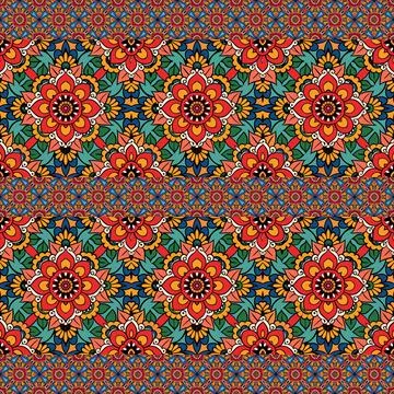 Seamless vector pattern. background texture in geometric ornamental style. Stock Photos