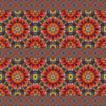 Seamless vector pattern. background texture in geometric ornamental style. Stock Photos