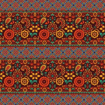 Seamless vector pattern. background texture in geometric ornamental style. Stock Photos
