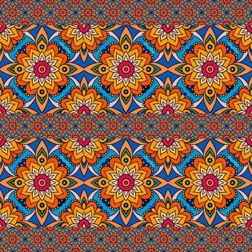 Seamless vector pattern. background texture in geometric ornamental style. Stock Photos