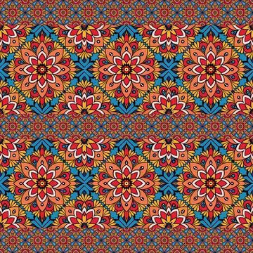 Seamless vector pattern. background texture in geometric ornamental style. Stock Photos
