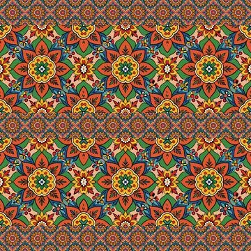 Seamless vector pattern. background texture in geometric ornamental style. Stock Photos