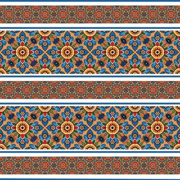 Seamless vector pattern. background texture in geometric ornamental style. Stock Photos