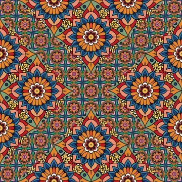 Seamless vector pattern. background texture in geometric ornamental style. Foto stock