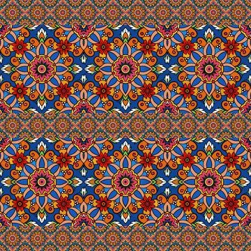 Seamless vector pattern. background texture in geometric ornamental style. Stock Photos