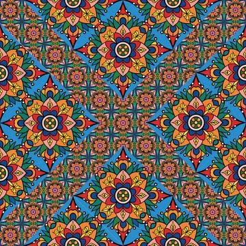 Seamless vector pattern. background texture in geometric ornamental style. Foto stock