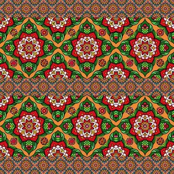 Seamless vector pattern. background texture in geometric ornamental style. Stock Photos