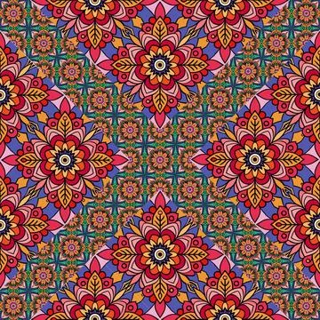 Seamless vector pattern. background texture in geometric ornamental style. Foto stock