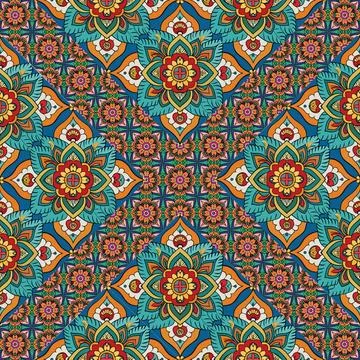 Seamless vector pattern. background texture in geometric ornamental style. Foto stock