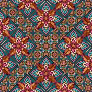 Seamless vector pattern. background texture in geometric ornamental style. Foto stock