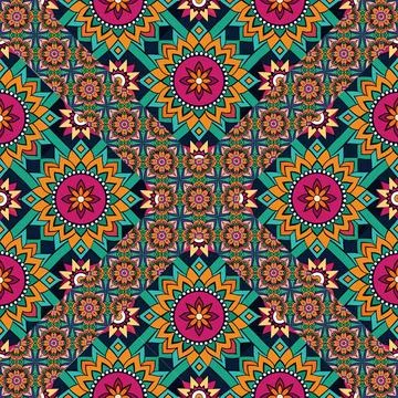 Seamless vector pattern. background texture in geometric ornamental style. Stock Photos