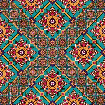 Seamless vector pattern. background texture in geometric ornamental style. Foto stock