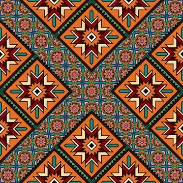 Seamless vector pattern. background texture in geometric ornamental style. Foto stock